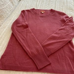 J. Crew Dusty Rose Crewneck Sweater